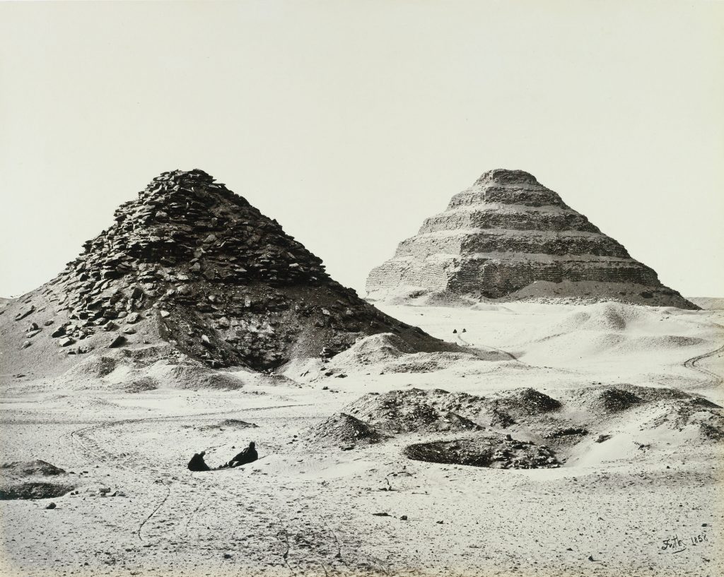 "The Pyramids of Sakkarah from the North East (Francis Frith) , P2003.4,” Harvard Art Museums collections online, Feb 29, 2024, https://hvrd.art/o/173030.